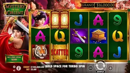 Mystery of the Orient slot screenshot 1