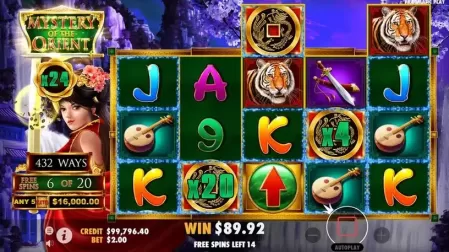 Mystery of the Orient slot screenshot 6
