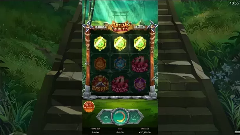 Ninja Vixens slot screenshot 2