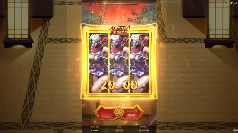 Ninja Vixens slot screenshot 8