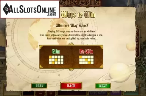 Screen3. Nostradamus from Playtech