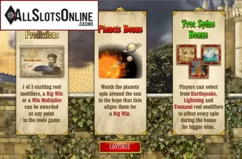 Screen2. Nostradamus from Playtech