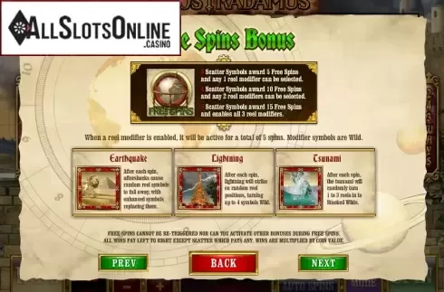 Screen7. Nostradamus from Playtech