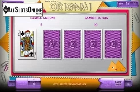Risk game. Origami from Endorphina