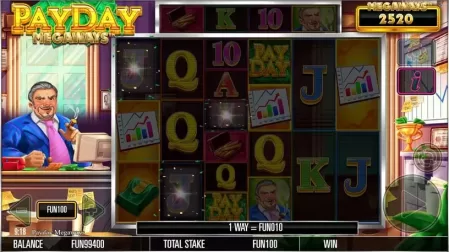 Payday Megaways slot screenshot 2