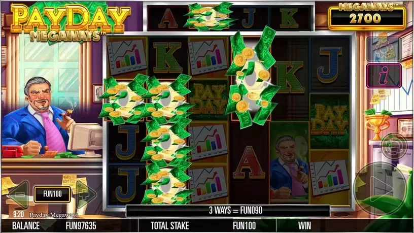 Payday Megaways slot screenshot 3