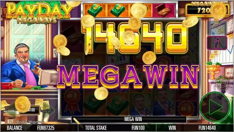 Payday Megaways slot screenshot 6
