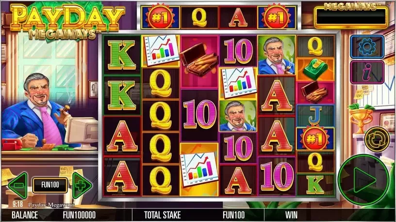 Payday Megaways slot screenshot 1