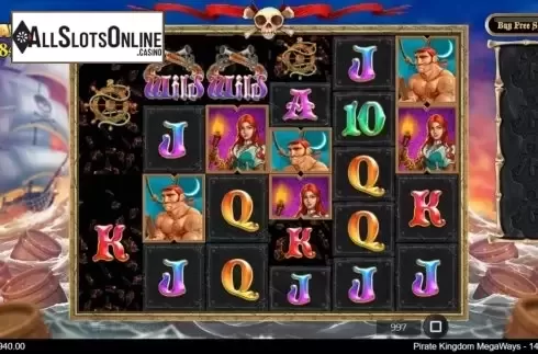 Win Screen 1. Pirate Kingdom Megaways from IronDog