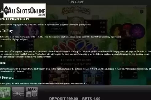 Game Rules screen