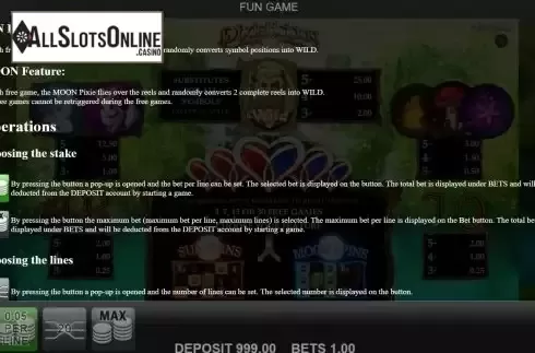 Game Rules screen 2