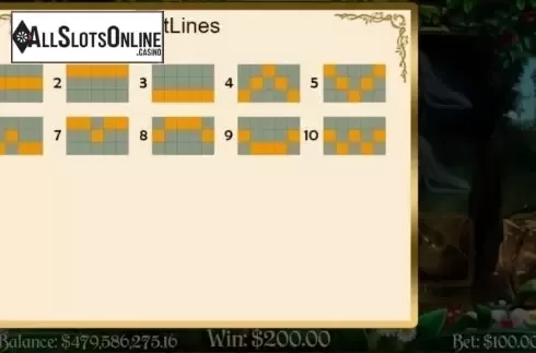 Paylines. Prince Charming from Mobilots
