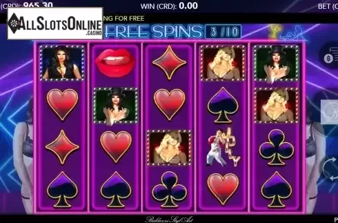 Free Spins screen