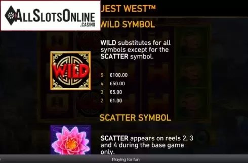 Feature screen 1. Quest West from Rarestone Gaming
