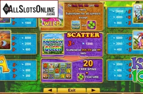 Screen2. Rainbow Queen from EGT