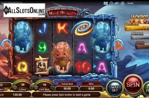 Reel Screen. Red Dragon (SimplePlay) from SimplePlay