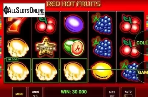 Win screen. Red Hot Fruits (Novomatic) from Novomatic