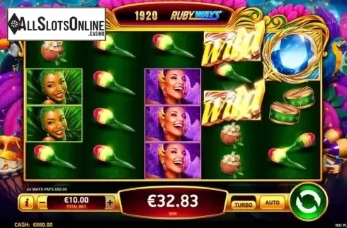 Win Screen 1. Rio Pleasures from Ruby Play