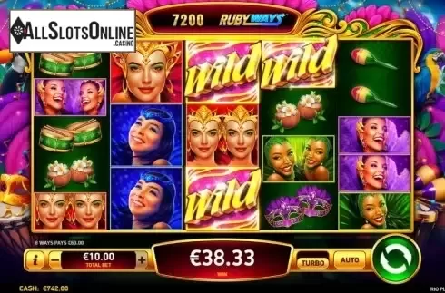 Win Screen 2. Rio Pleasures from Ruby Play