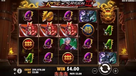 Rise of Samurai III slot screenshot 2