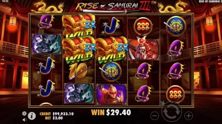 Rise of Samurai III slot screenshot 6