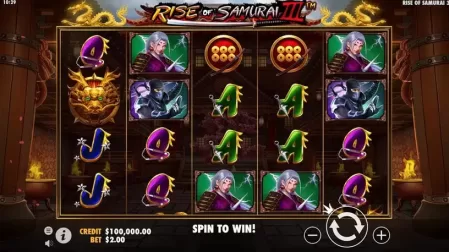 Rise of Samurai III slot screenshot 1