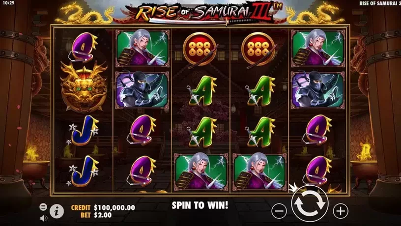 Rise of Samurai III slot screenshot 1