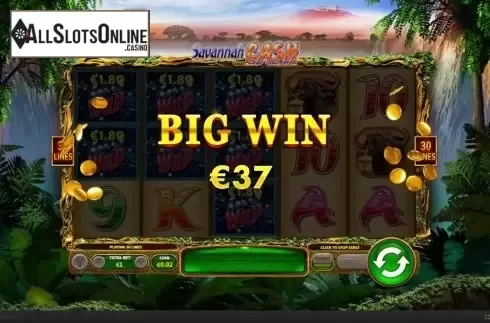 Win Screen 4. Savannah Cash from Skywind Group