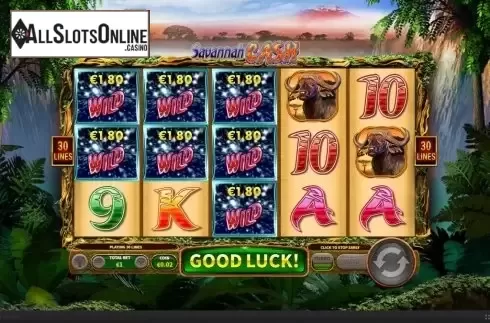Win Screen 3. Savannah Cash from Skywind Group