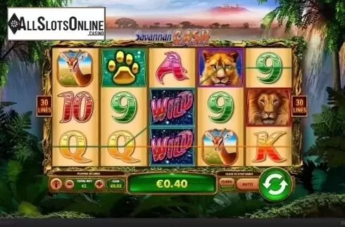 Win Screen 2. Savannah Cash from Skywind Group