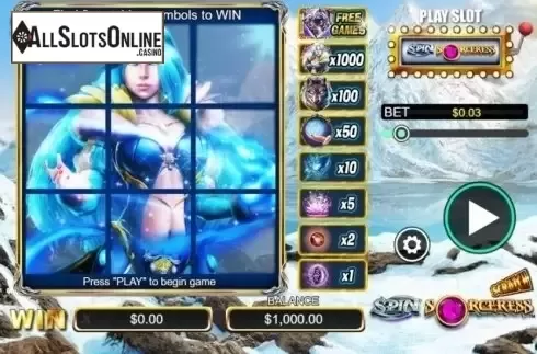 Game Screen 1. Scratch Spin Sorceress from NextGen