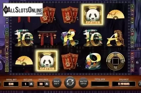 Scatter screen. Shanghai Respin from ReelNRG