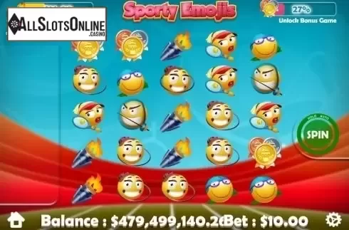 Reel Screen. Sporty Emojis from Mobilots