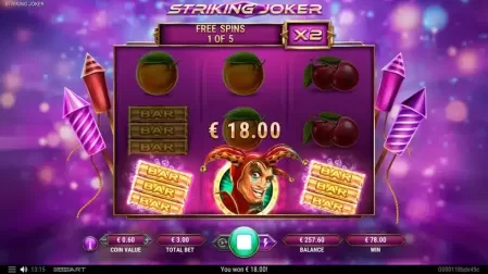 Striking Joker slot screenshot 7