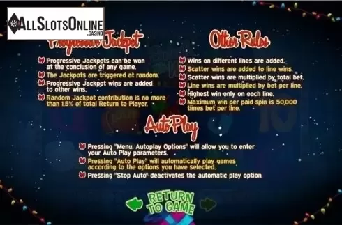 Paytable 5. Swindle All the Way from RTG
