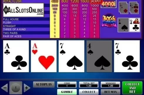 Game Screen. Texas Hold'em Joker Poker (iSoftBet) from iSoftBet