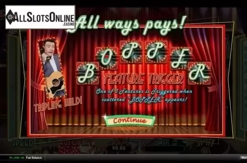 Intro screen. The Big Bopper from RTG