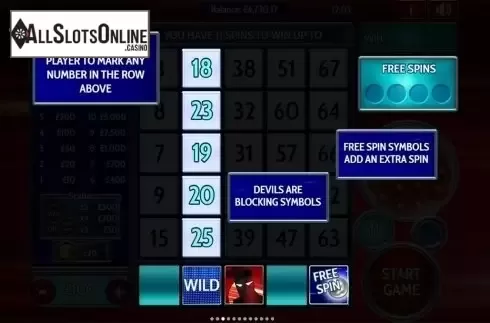 Paytable 3. The Chase Slingo from Slingo Originals