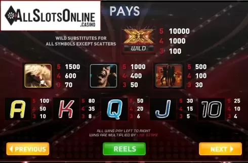 Screen7. The X Factor Jackpot from Ash Gaming