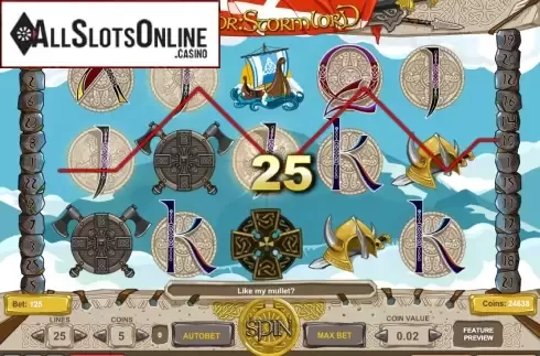 Win screen. Thor: Stormlord from 1X2gaming
