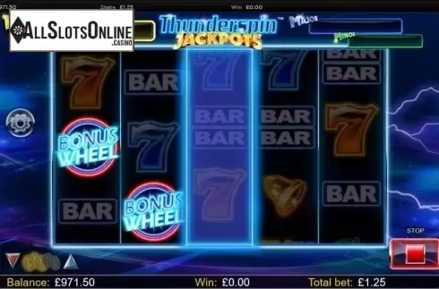 Scatter screen. Thunderspin Jackpots from NextGen