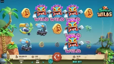 Tropical Wilds slot screenshot 4