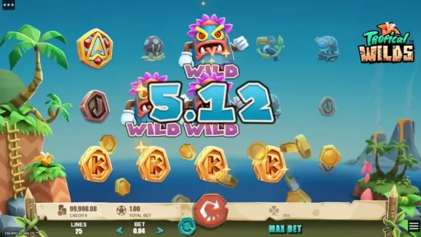 Tropical Wilds slot screenshot 3