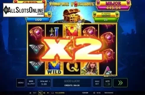 Multiplier. Vampire Fortunes from Greentube