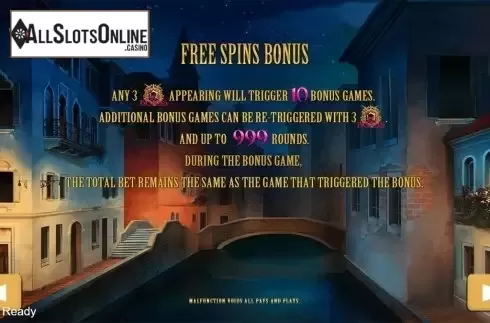 Paytable 2. Venezsia (PlayStar) from PlayStar