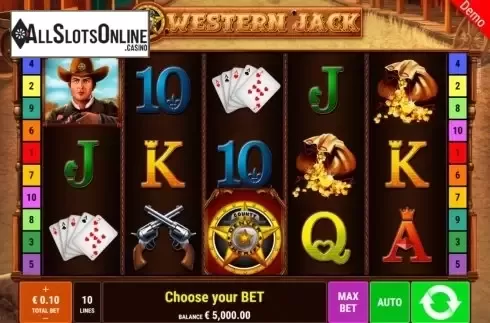 Reel Screen. Western Jack from Gamomat