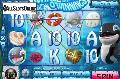 Screen8. Whale O' Winnings from Rival Gaming
