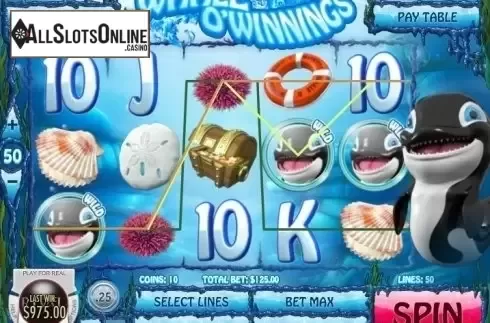 Screen7. Whale O' Winnings from Rival Gaming