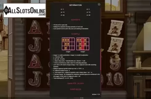 Paytable 3