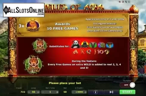Free Games screen